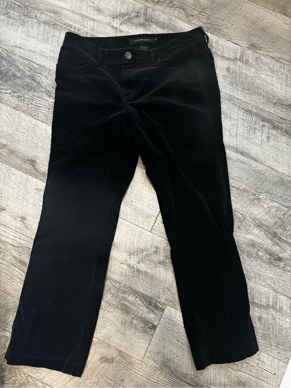 Calvin Klein Jeans Black Velour Pants